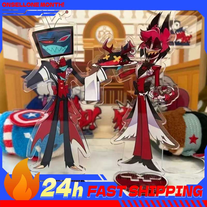 Anime Merch - 2pcs Hazbin Anime Peripherals Alastor Waiter